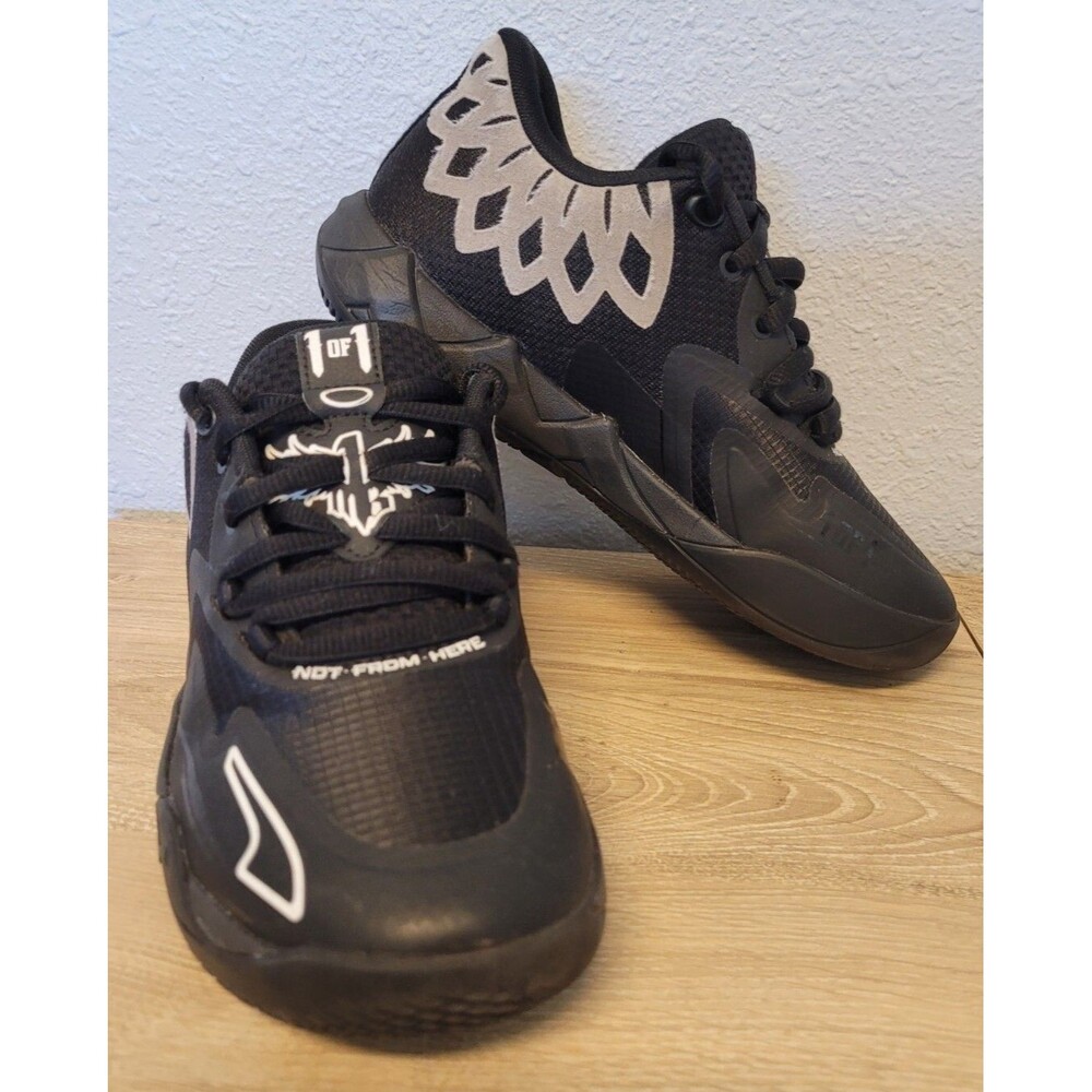PUMA MB1 MB.01 Lo Low Team Color Black White LaMelo Ball Men Sz 5 6.5W 377368-12